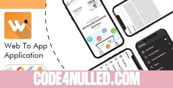 WebApp v1.0 - Convert Website to a Flutter App - Flutter Android & iOS App