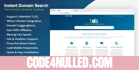 Instant Domain Search Script v1.0