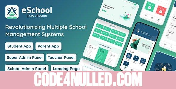 eSchool SaaS v1.1.1 - School Management System with Student - nulled