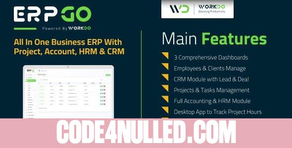 ERPGo v3.3 - All In One Business ERP With Project, Account, HRM, CRM & POS - nulled