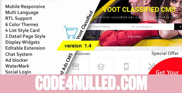 Voot Classified v1.4 - Classified Ads CMS