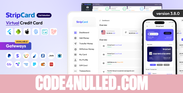 StripCard v3.8.0 - Virtual Credit Card Full Solution - nulled