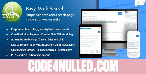 Easy Web Search - Simple Search Engine to Your Web Site
