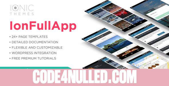 IonFullApp v1.6 - Full Ionic Template + Cordova Plugins