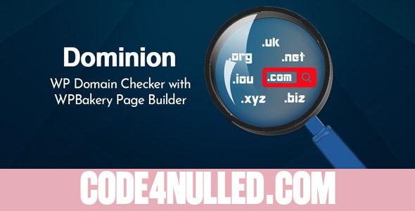 Dominion v1.9.5 - WP Domain Checker with WPBakery Page Builder