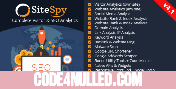 SiteSpy v4.1 - The Most Complete Visitor Analytics & SEO Tools