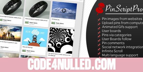 PinScriptPro - Pinterest Like Website