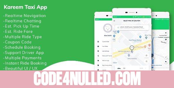 Kareem Taxi App v2.1.9 - Cab Booking Solution + admin panel