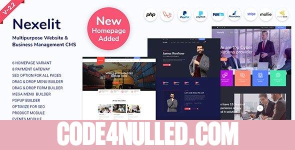Nexelit v2.2 - Multipurpose Website & Business Management System CMS