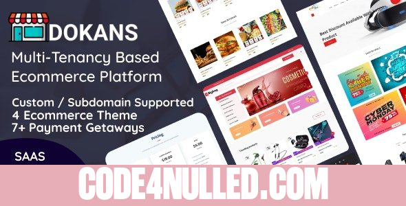 DOKANS v1.2.5 - Multitenancy Based Ecommerce Platform (SAAS) - nulled