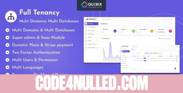 Full Tenancy v2.0.4 - Domains, Database, Users, Role, Permissions & Settings