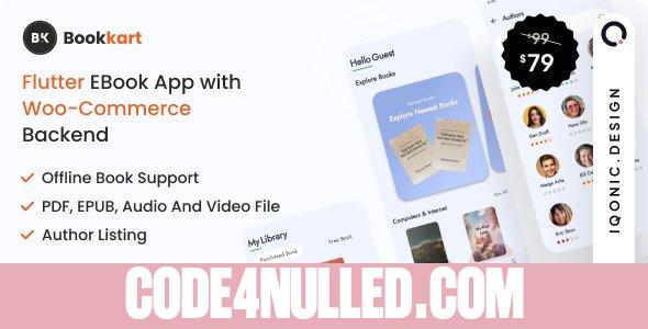 BookKart v5.2.0 - Flutter 3.x eBook Reader App For WordPress with WooCommerce