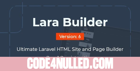 LaraBuilder v6.7 - Laravel Drag&Drop SaaS HTML site builder
