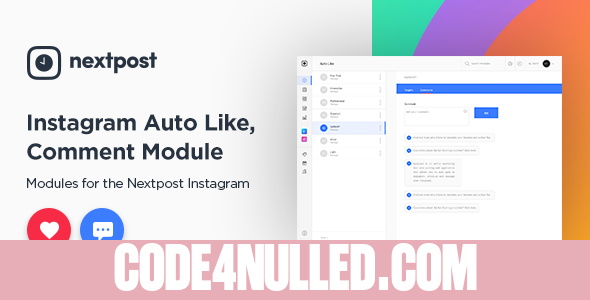 Instagram Auto Like & Comment Modules for Nextpost Instagram