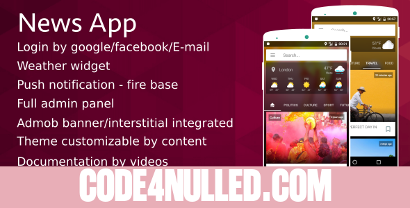 News App v1.5 - Material Design