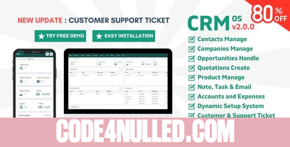 CRM OS v2.0.0 - CRM software for Startups and Businesses