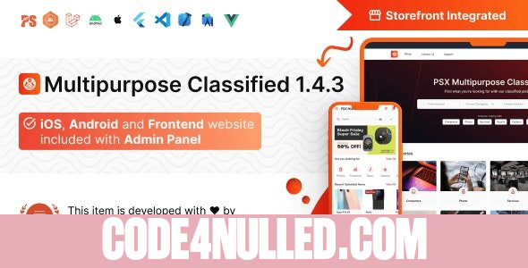 PSX v1.4.3.2 - Multipurpose Classified Flutter App with Frontend and Admin Panel