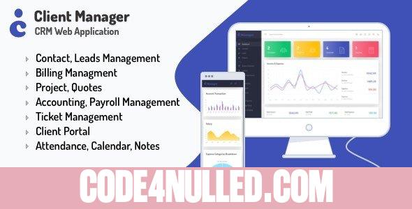 Client Manager - CRM & Billing Management Web Application with GDPR Compliance