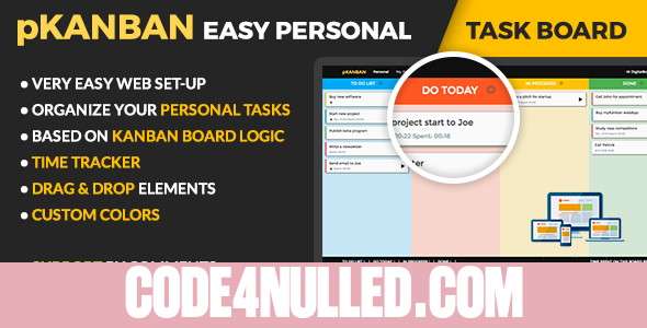 pKANBAN - Personal Task Board