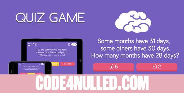 Quiz Game - HTML5 Game