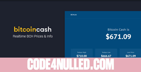BCHLive - Realtime Prices & Info for Bitcoin Cash