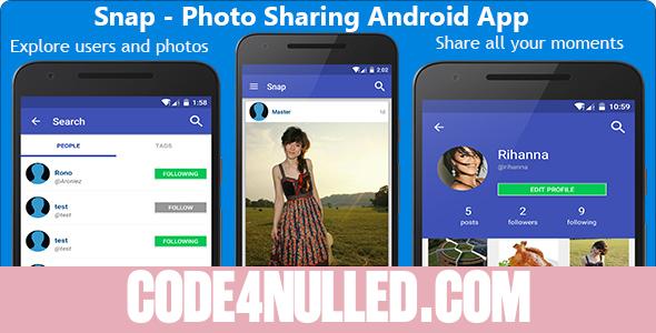 Snap - Photo Sharing Android App