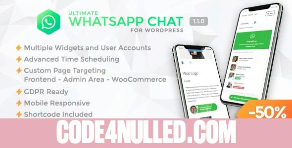 Ultimate WhatsApp Chat v1.1.0 - WordPress WhatsApp Chat Support Plugin