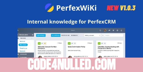 PerfexWiki v1.0.3 - Internal knowledge for Perfex CRM