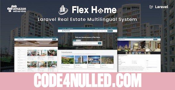 Flex Home v2.54.1 - Laravel Real Estate Multilingual System - nulled