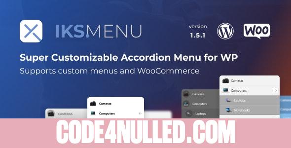 Iks Menu v1.7.9 - Super Customizable Accordion Menu for WordPress