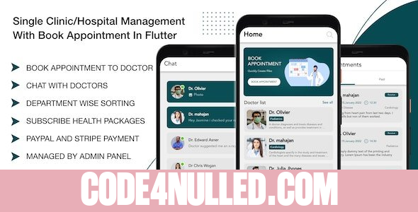 Single Clinic/Hospital Management With Book Appointment In Flutter v1.0