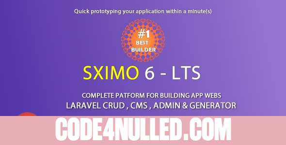 Sximo v6.2 - Laravel Multi Purpose Application - CRUD - CMS