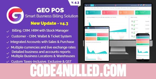 Geo POS v4.3 b79 - Point of Sale, Billing and Stock Manager Application