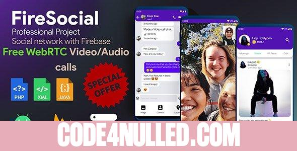FireSocial v1.8 - Firebase Social Network
