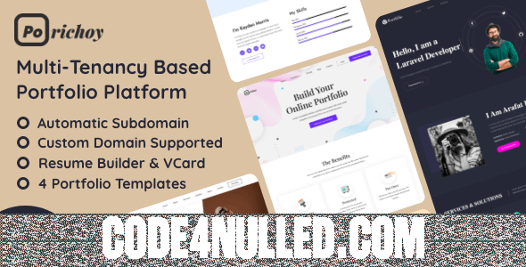 Porichoy 1.7 - Multitenancy Based Portfolio Builder Platform (SAAS) - nulled