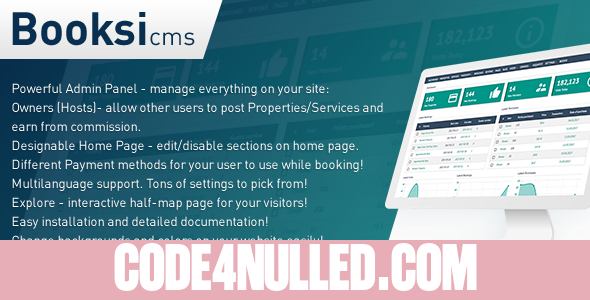 Booksi v1.27 - Property & Vacation Rental Management CMS