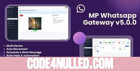 Wa Gateway | Multi device BETA | MPWA MD v5.5.0 - nulled