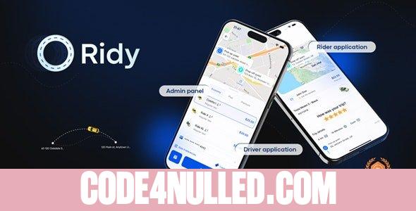 Ridy Taxi Applcation v3.1.12 - Complete Taxi Solution with Admin Panel