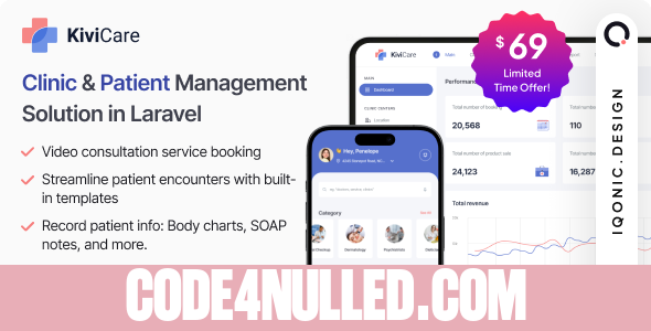 KiviCare(TM) v1.7.1 - Clinic Management System - Laravel & Flutter