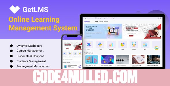 GetLMS Multi Instructor v1.0.2 - Learning Management System With Laravel Admin Panel - nulled