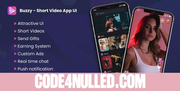 Buzzy v1.0 - TikTok, Dubsmash, Triller Clone Script & Short Videos App Template