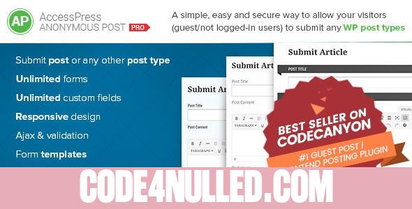 AccessPress Anonymous Post Pro v3.2.6