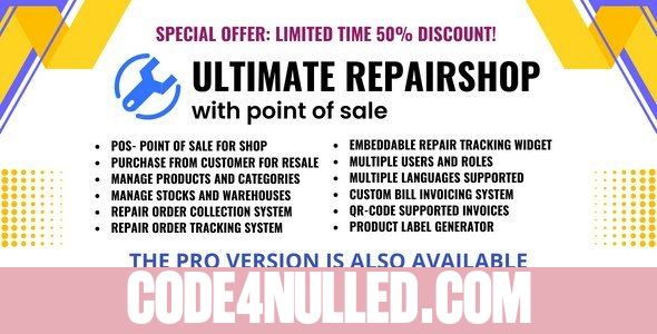 Ultimate repair shop solution with point of sale v0.6.4