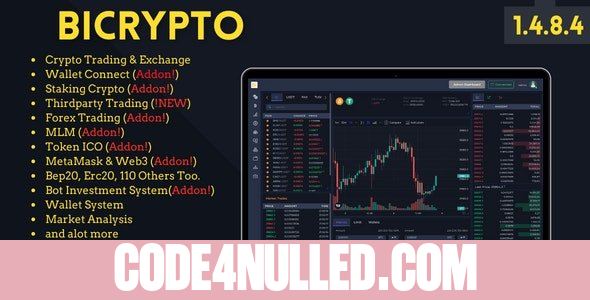 Bicrypto v1.4.8.5.4 - Crypto Trading Platform, Exchanges, KYC, Charting Library, Wallets, Binary Trading, News