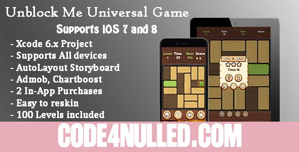 Unblock Me Universal Game (Swift)