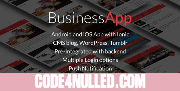 BusinessApp - Ionic iOS/Android Full Application with powerful CMS