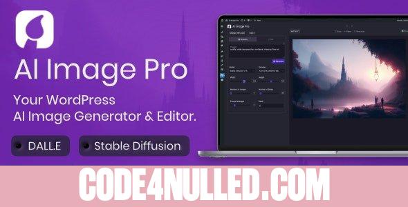 AI Image Pro v1.1.0 - WordPress AI Image Generator & Editor, DALLE & Stable Diffusion