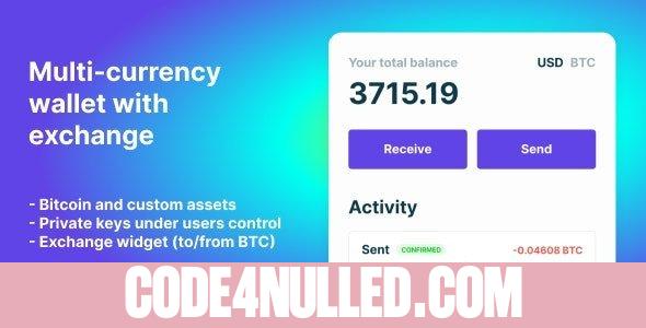 Bitcoin, Ethereum, ERC20 crypto wallets with exchange v1.1.1446