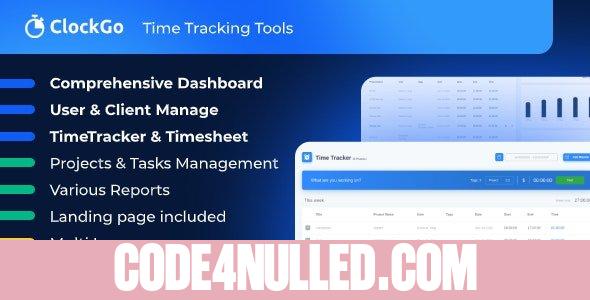 ClockGo v2.0 - Time Tracking Tool