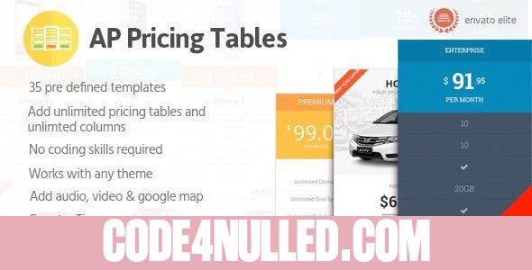 AP Pricing Tables v1.0.3 - Responsive Pricing Table Builder Plugin for WordPress